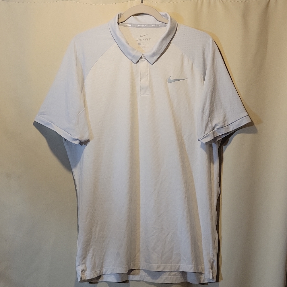 Nike Men's Light Gray Polo Shirt